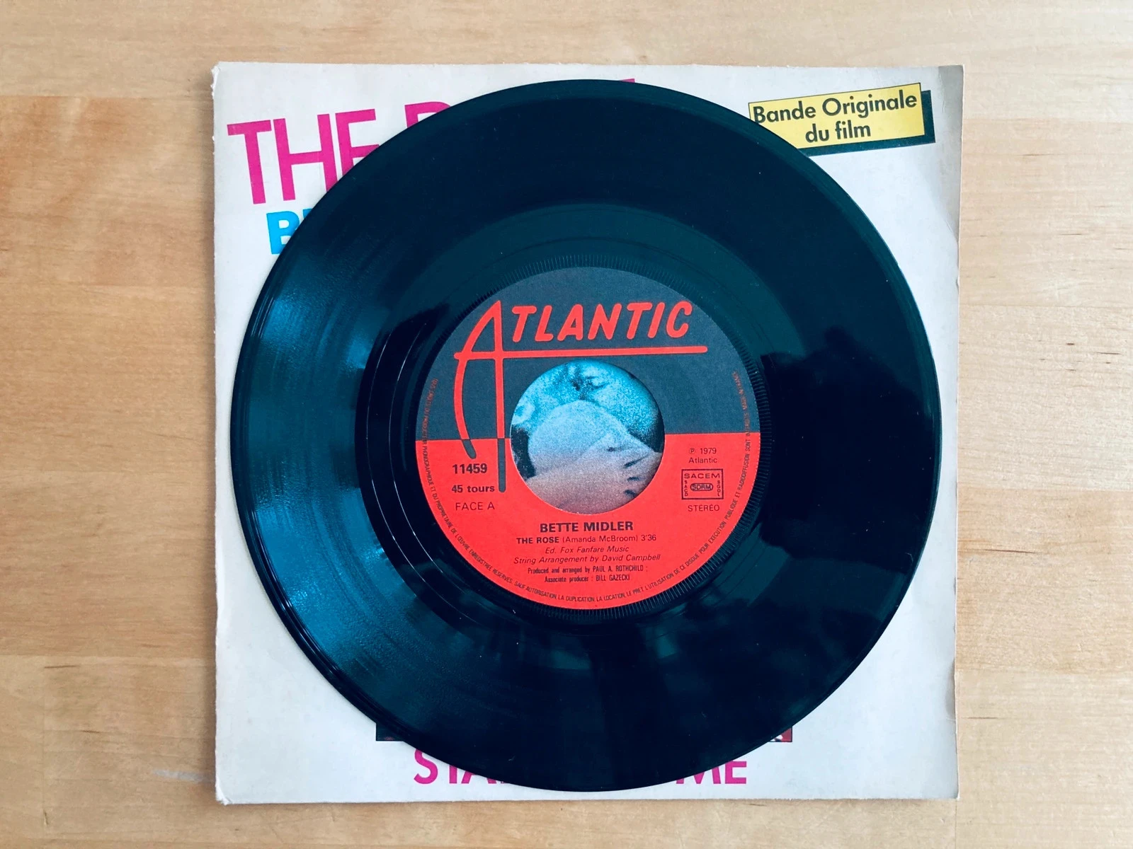 Disco de vinil 45T Bette Midler The Rose OST. – photo 2